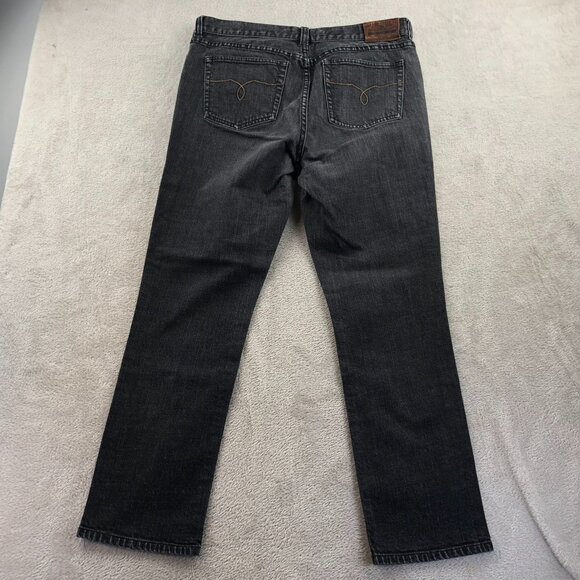 Lauren Jeans Co Ralph Lauren Women Jeans Size 10 Black Denim Straight Leg Casual - Picture 14 of 14